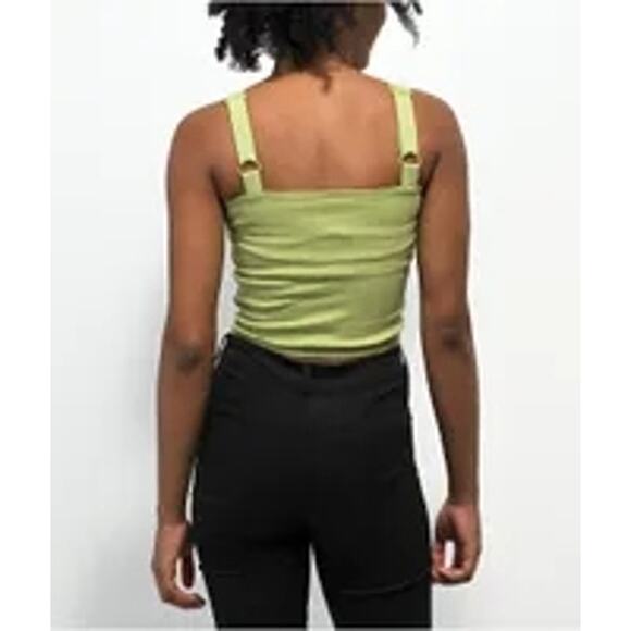 Ninth Hall Lyleson Sweet Pea Buckle Strap Tank Top Green Size Medium - Picture 9 of 9